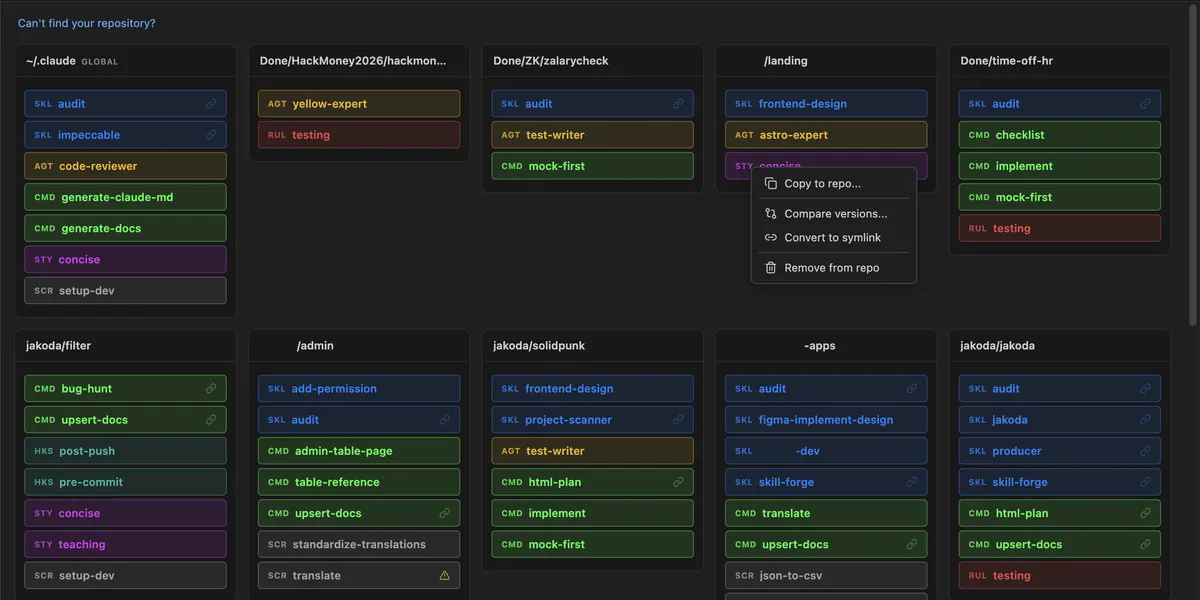 One dashboard for your AI context